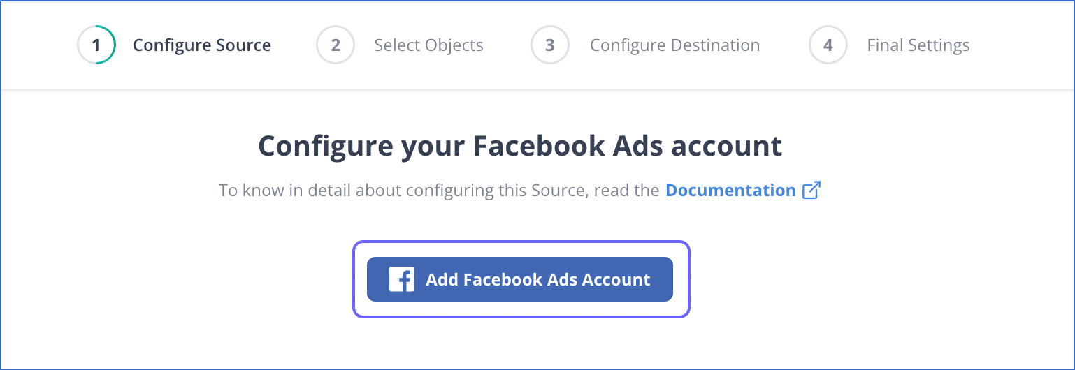 Configure Account: Integrate Google Ads and Facebook Ads | Hevo Data