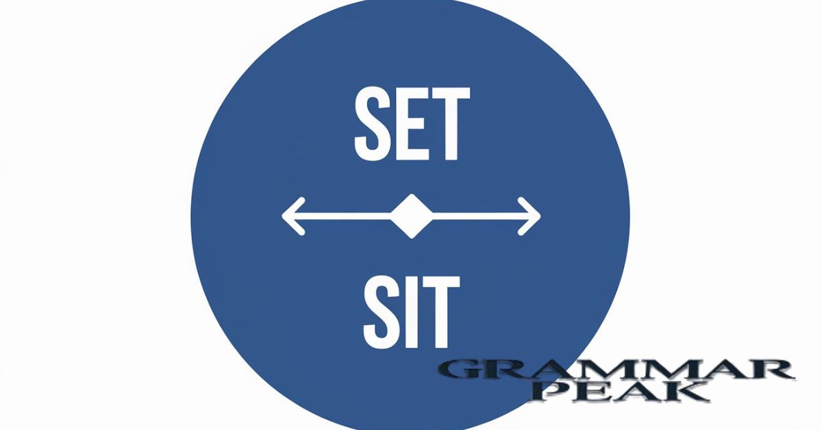 What do Set and Sit Mean?