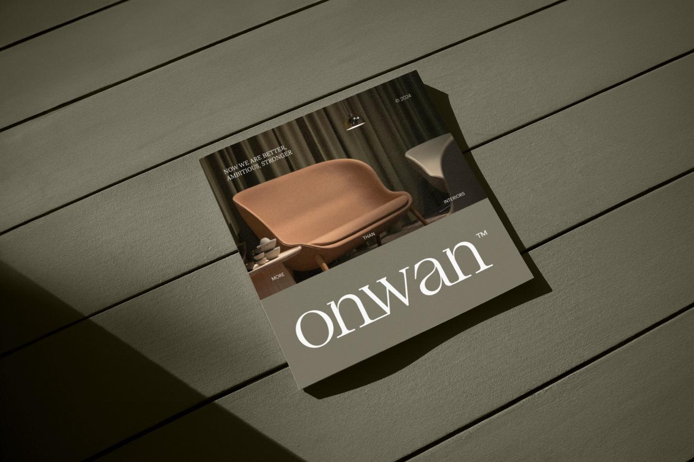 Artifact from the Onwan Interiors: A Branding Journey Rooted in Simplicity and Elegance article on Abduzeedo