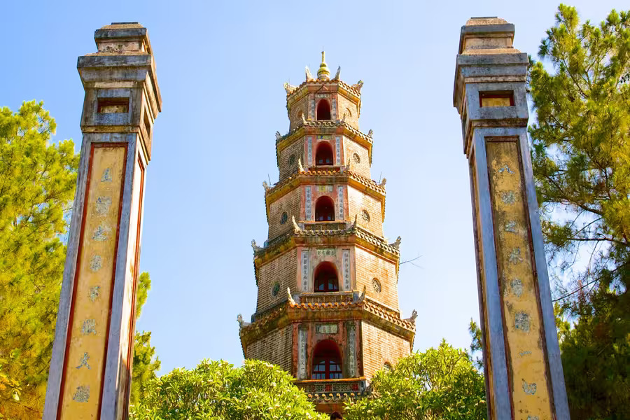 Thien Mu Pagoda is considered the soul of this land. Source: Expedia 