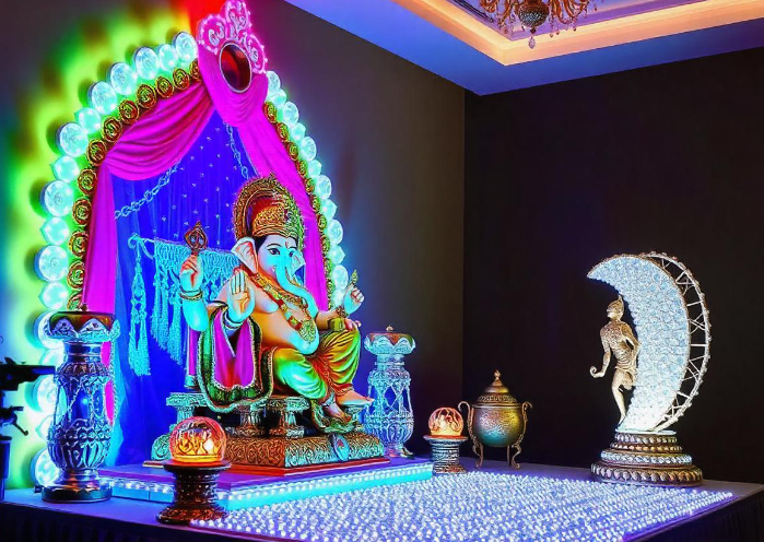 creative ganpati decoration