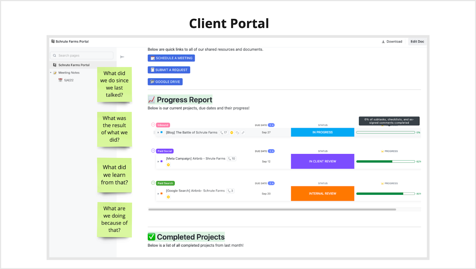 Agency Project Management System: Client Portal