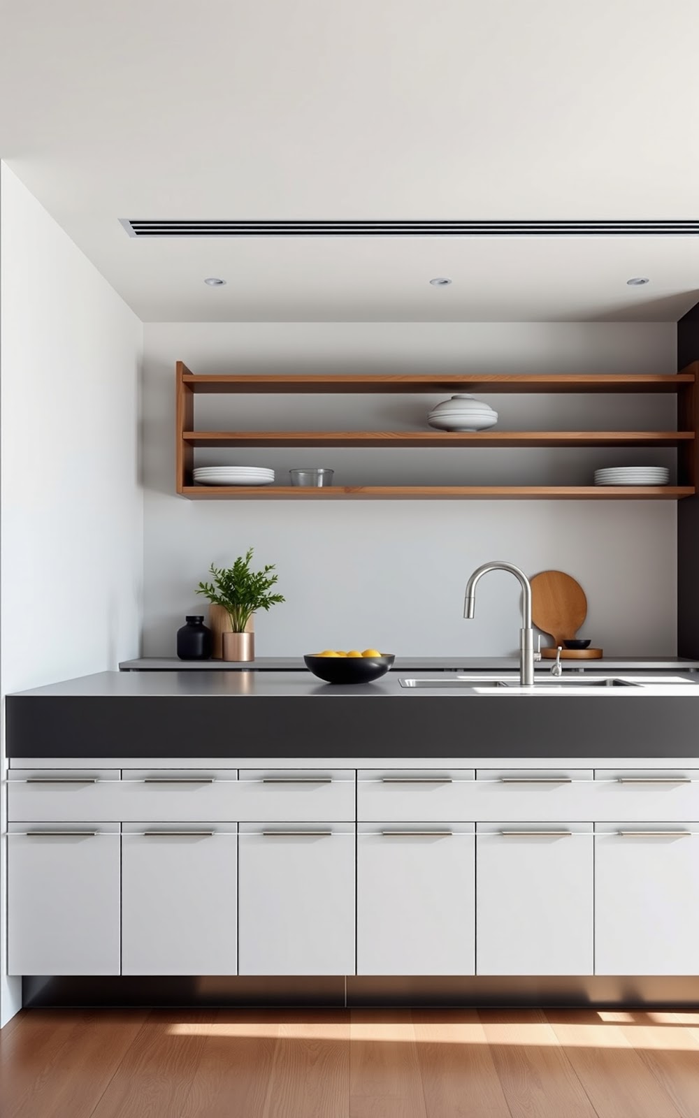 Minimalist Floating Kitchen Island