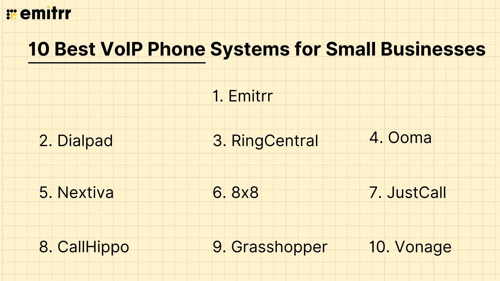 10 Best VoIP Phone Systems for Small Businesses
