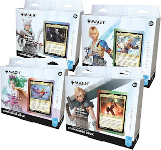 CONTENTS—This bundle includes all 4 Collector’s Edition FINAL FANTASY MTG Commander Decks; each 100-card Surge Foil deck also comes with a 2-card Collector Booster Sample Pack, double-sided tokens, and a deck box