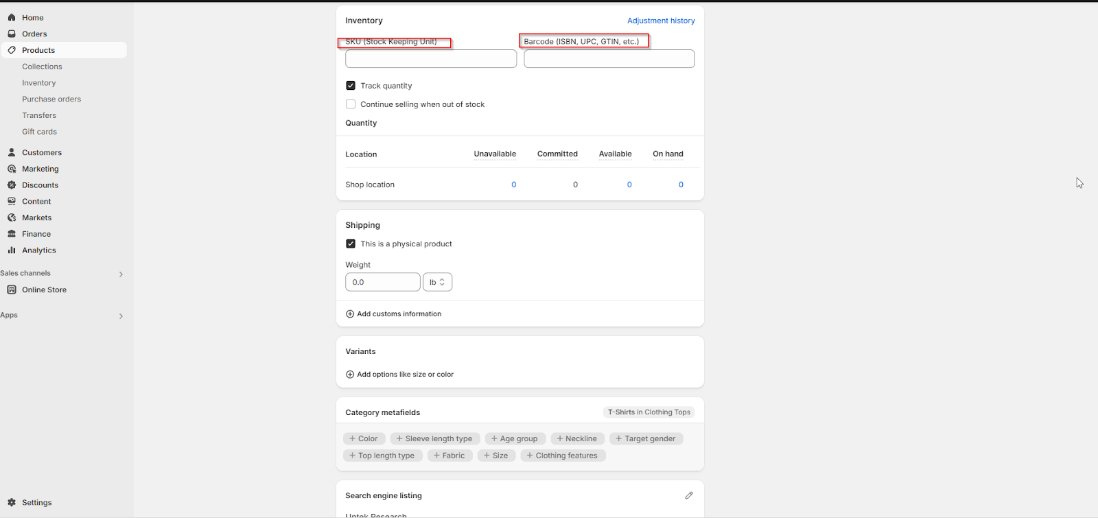 Open the product you want to check.