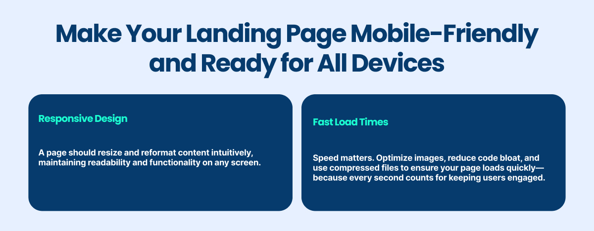 make your landing page mobile-friendly