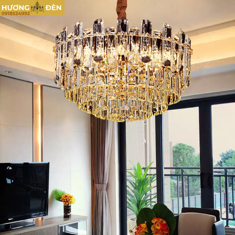 Đèn treo Pha Lê K9 cao cấp E14*14 - Ø600*H320