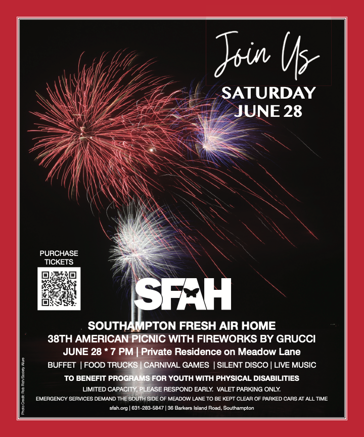 Southhampton Fresh Air Home (SFAH) 38th American Picnic with Fireworks by Grucci 