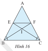 CHƯƠNG 8: TAM GIÁCBÀI 3: TAM GIÁC CÂN1. TAM GIÁC CÂNBài 1: Gấp đôi một tờ giấy hình chữ nhật ABCD theo đường gấp MS. Cắt hình gấp được theo đường chéo AS rồi trải phẳng hình cắt được ra ta có tam giác SAB (Hình 1). Em hãy so sánh hai cạnh SA và SB của tam giác này.Đáp án chuẩn:SA = SB.Thực hành 1: Tìm các tam giác cân trong Hình 4. Kể tên các cạnh bên, cạnh đáy, góc ở đỉnh, góc ở đáy của mỗi tam giác cân đó.Đáp án chuẩn:Tam giác cânCạnh bênCạnh đáyGóc ở đỉnhGóc ở đáyΔMHPMP = MHHPHMPMPH,MHP.ΔMEFME = MFEFEMFMEF, MFE.ΔMNPMN = MPNPNMPMNP, MPN..2. TÍNH CHẤT CỦA TAM GIÁC CÂNBài 2: Cho tam giác cân ABC cân tại A (Hình 5). Gọi M là trung điểm cạnh BC. Nối A với M. Em hãy làm theo gợi ý sau để chứng minh ABC=ACBXét ΔAMB và ΔAMC có:AB = ? (?)MB = MC (?)AM là cạnh ?Vậy ΔAMB=ΔAMC (c.c.c).Suy ra ABC=ACB Đáp án chuẩn:ΔAMB=ΔAMC (c.c.c).ABC=ACB.Thực hành 2:  Tìm số đo các góc chưa biết của mỗi tam giác trong Hình 7.Đáp án chuẩn:P=700; M=400; F=H=550Vận dụng 1: Trong hình mái nhà ở Hình 8, tính góc B và góc C, biết  A = 110°Đáp án chuẩn: B = C = 350Bài 3: Cho tam giác ABC có  A   =  C. Vẽ đường thẳng đi qua điểm B, vuông góc với AC và cắt AC tại H (Hình 9). Em hãy làm theo gợi ý sau để chứng minh BA = BC.Đáp án chuẩn:Xét  và  cùng vuông tại H, ta có:BH là cạnh góc vuông ; ABH=CBH Vậy . Suy ra BA = BC.Thực hành 3: Tìm các tam giác cân trong Hình 11 và đánh dấu các cạnh bằng nhau.Đáp án chuẩn: cân tại A,  cân tại NVận dụng 2: Cho tam giác ABC cân tại A có góc B bằng 60o. Chứng minh rằng tam giác ABC đều.Đáp án chuẩn:+) BAC=BCA=60o. ΔABC cân tại B BA = BC.Theo chứng minh trên: AB = AC = BC  ΔABC tam giác đều (đpcm).BÀI TẬP