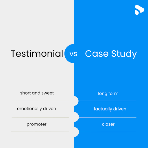 testimonial vs case study