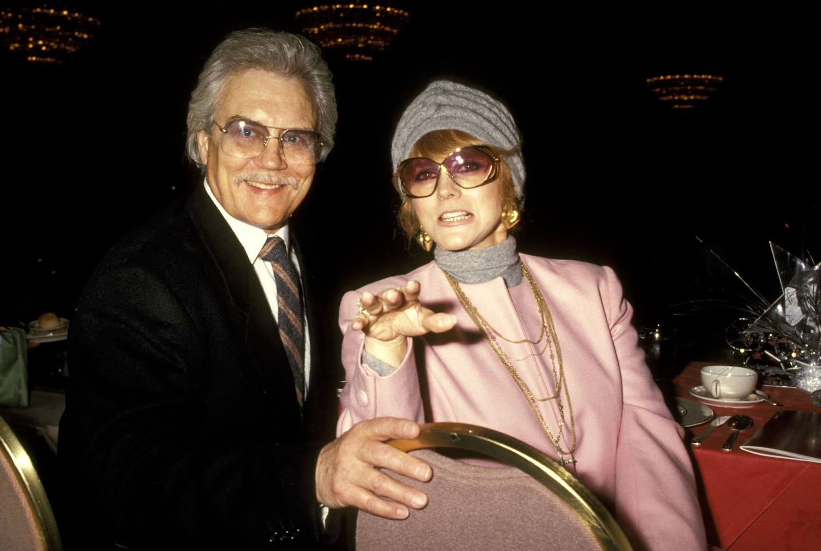 The TV star and Roger Smith during the Professional Dance Society's Gypsy Awards Luncheon in Beverly Hills, California, in 1991. | Source: Getty Images