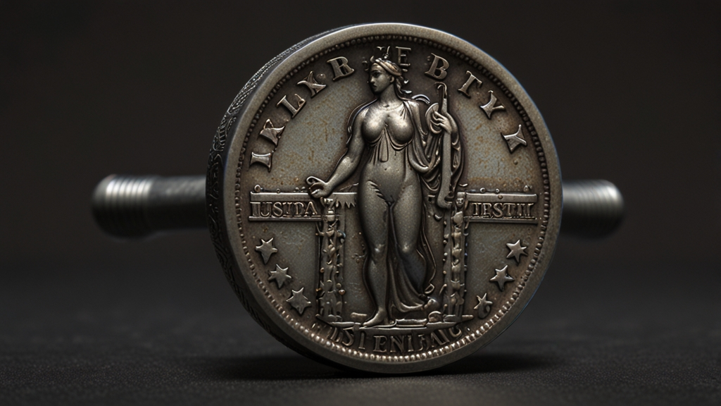 1911 Quarter Dollar Liberty Barbell