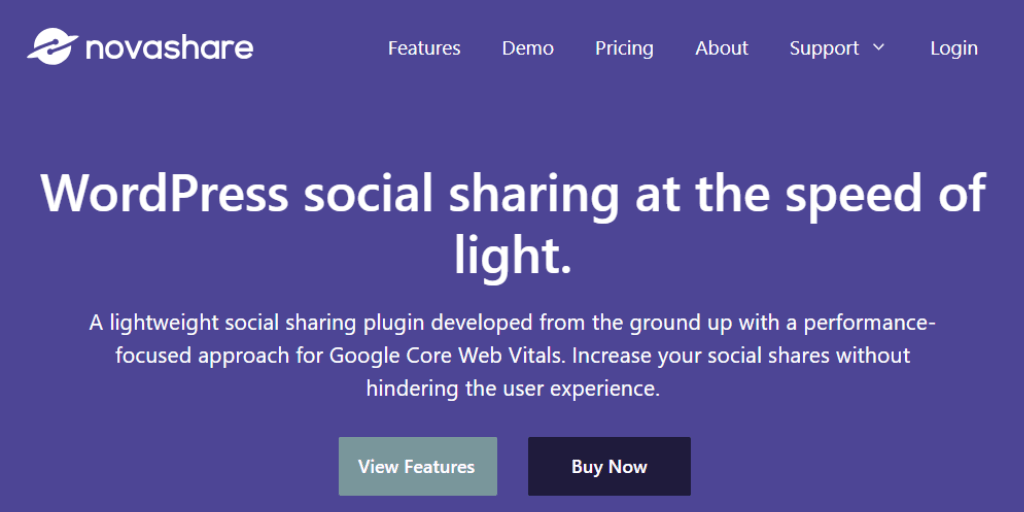 NovaShare Social Share Plugin