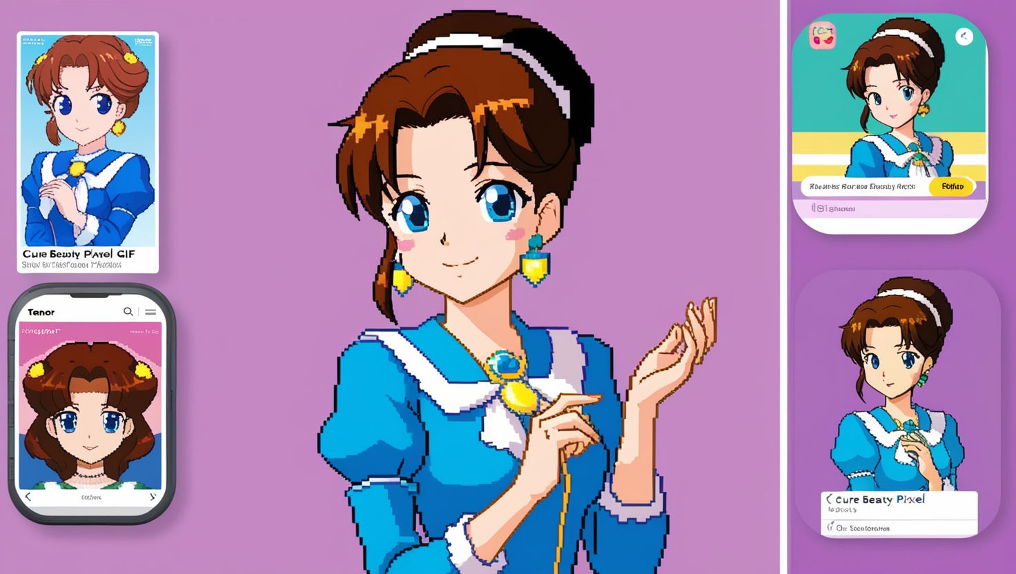 Cure Beauty Pixel GIF