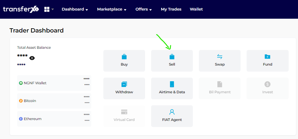 How to sell crypto using instant trade