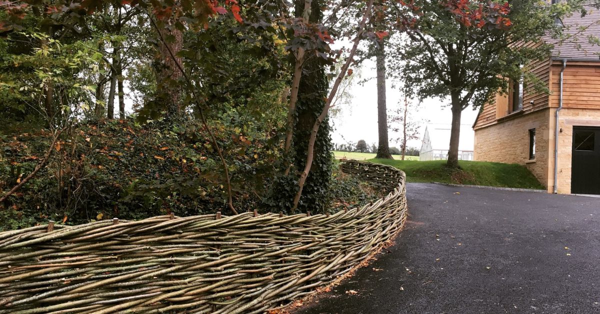 Woven Willow Fence Toppers