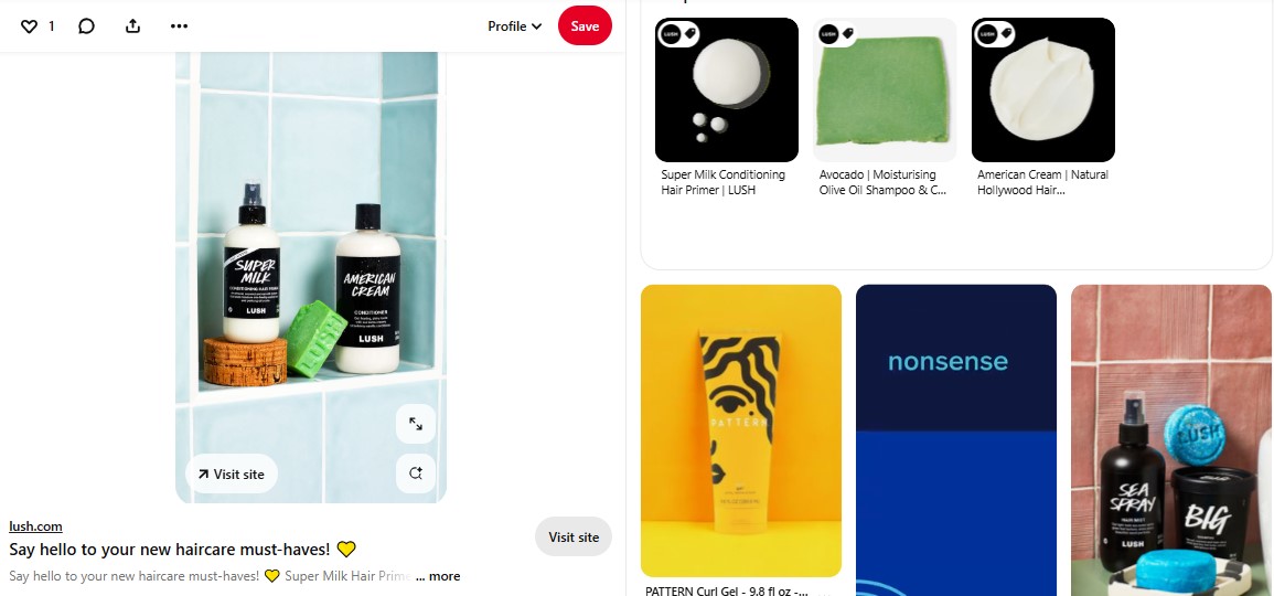 Pinterest Product Pins