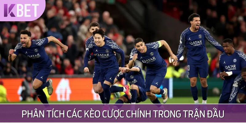 minh hoạ các kèo cược chính trong trận đấu