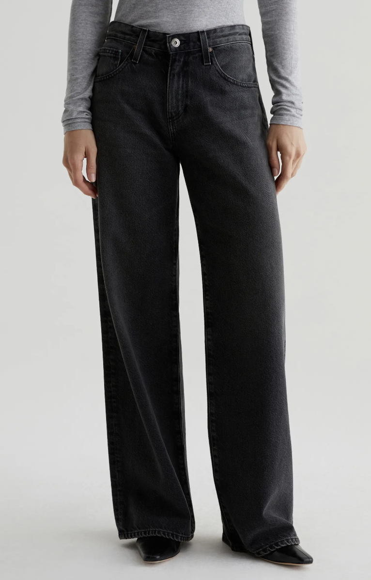 AG Adria Low Rise Baggy Wide Leg Jeans $184