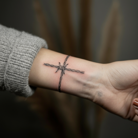 Barbed Wire Rope Tattoo