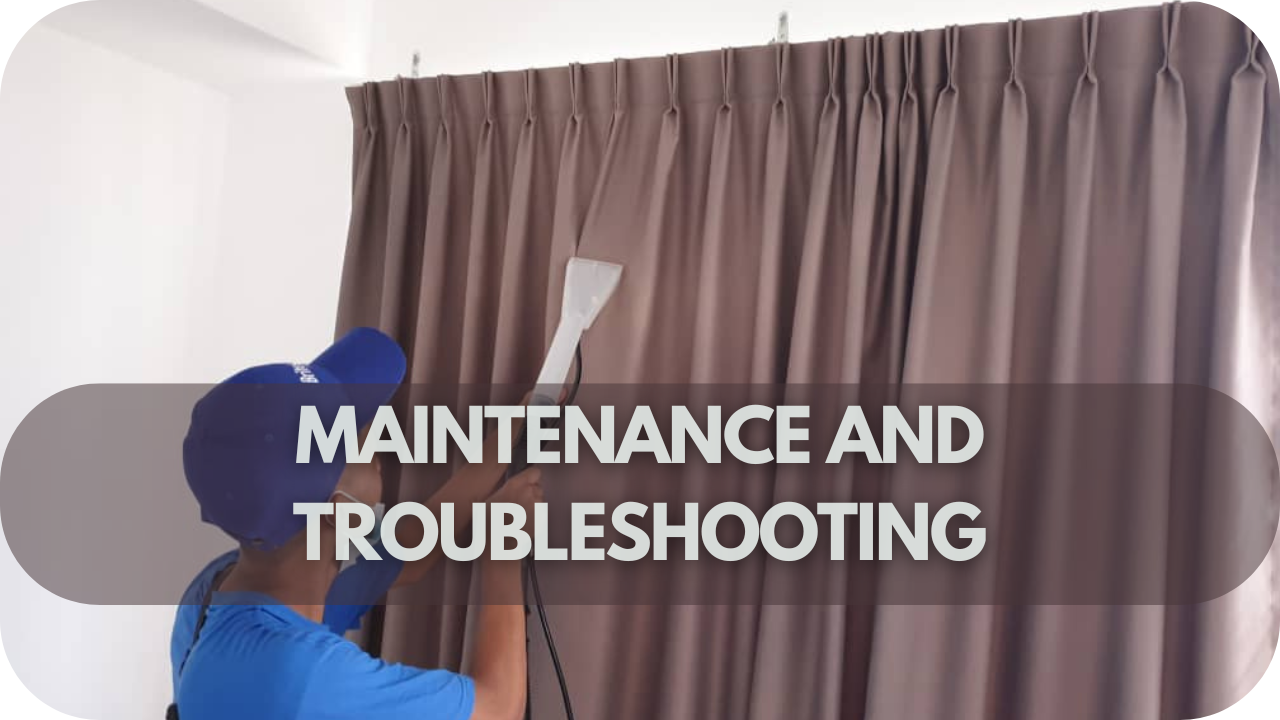 Curtain track maintenance