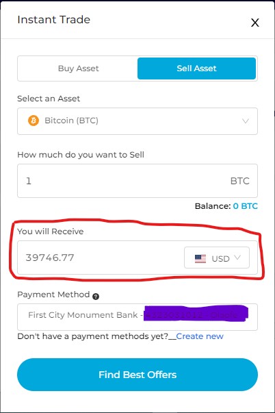 How to Sell BTC on TransferXO