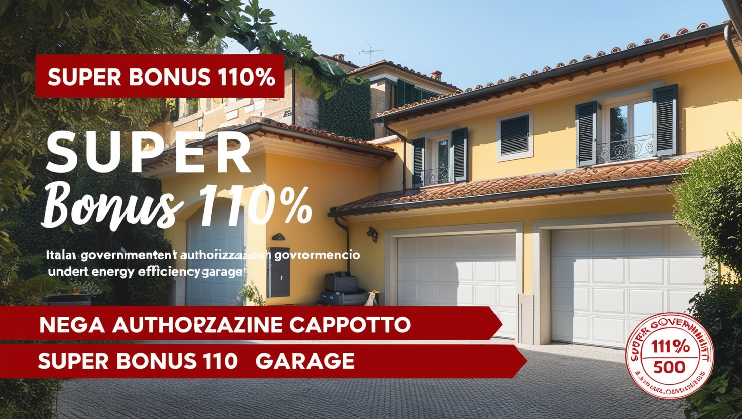 Nega Autorizzazione Cappotto Super Bonus 110 Garage