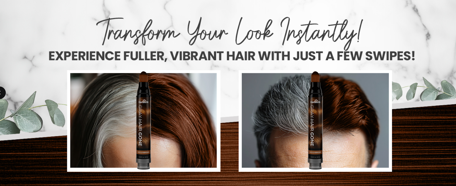 Stylo de retouche de racines de cheveux châtain moyen Look Young