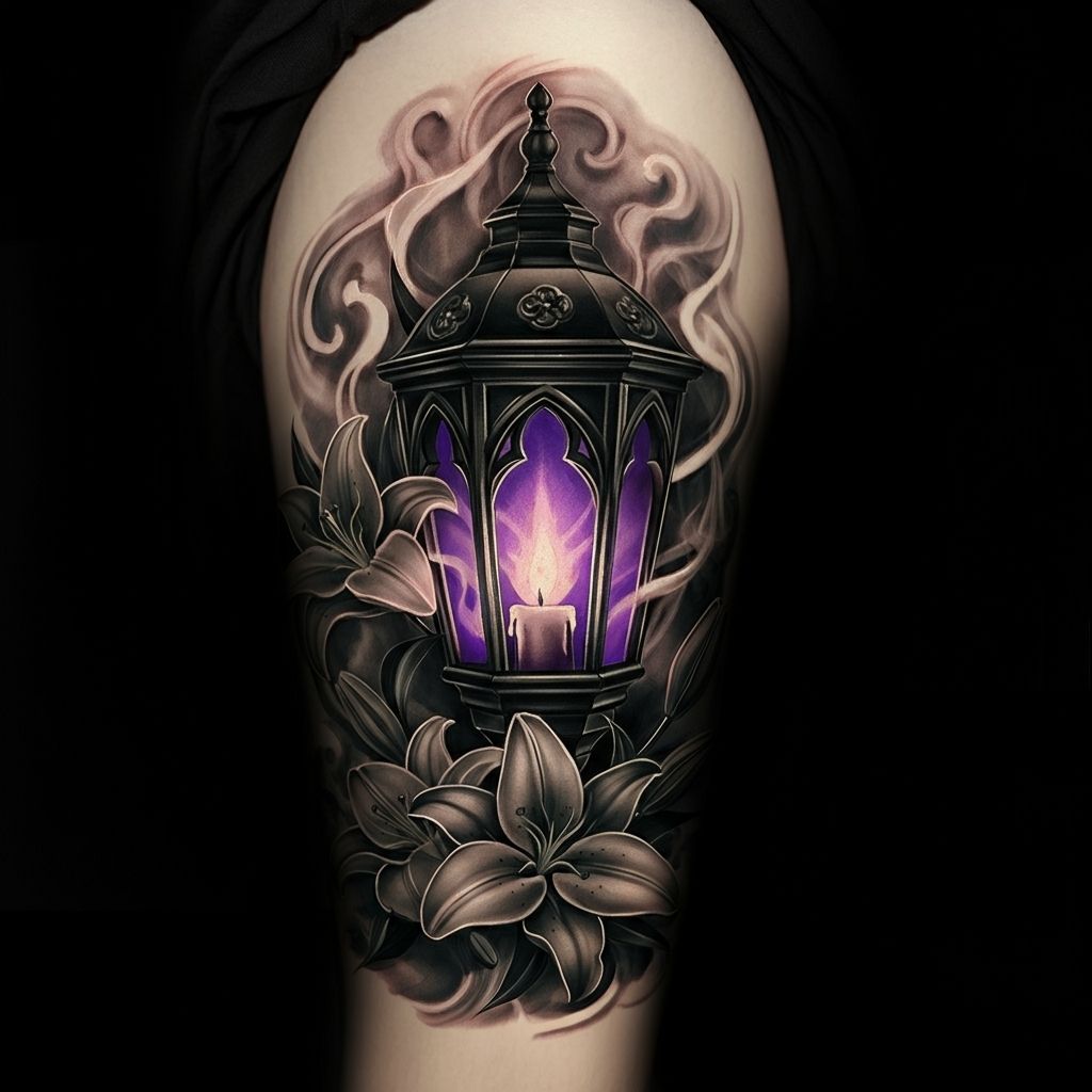 Gothic Lantern Tattoo