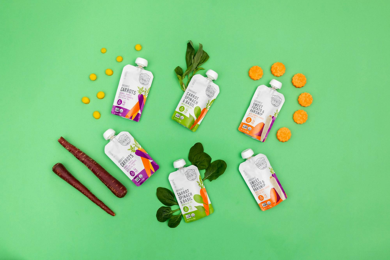 Veggie food pouches from Serenity Kids