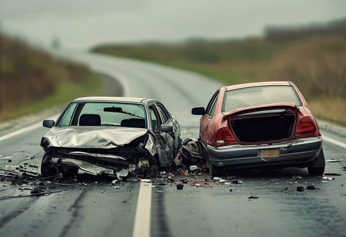 car accident collision scene in Georgia