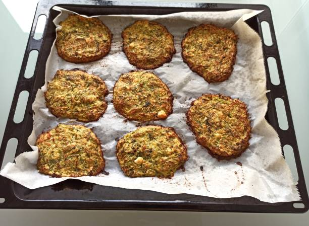 baked zucchini fritters