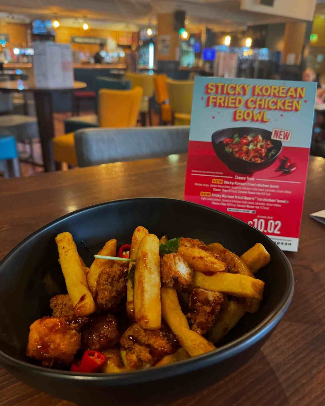 Sticky Korean Fried Chicken Bowl at Wetherspoon