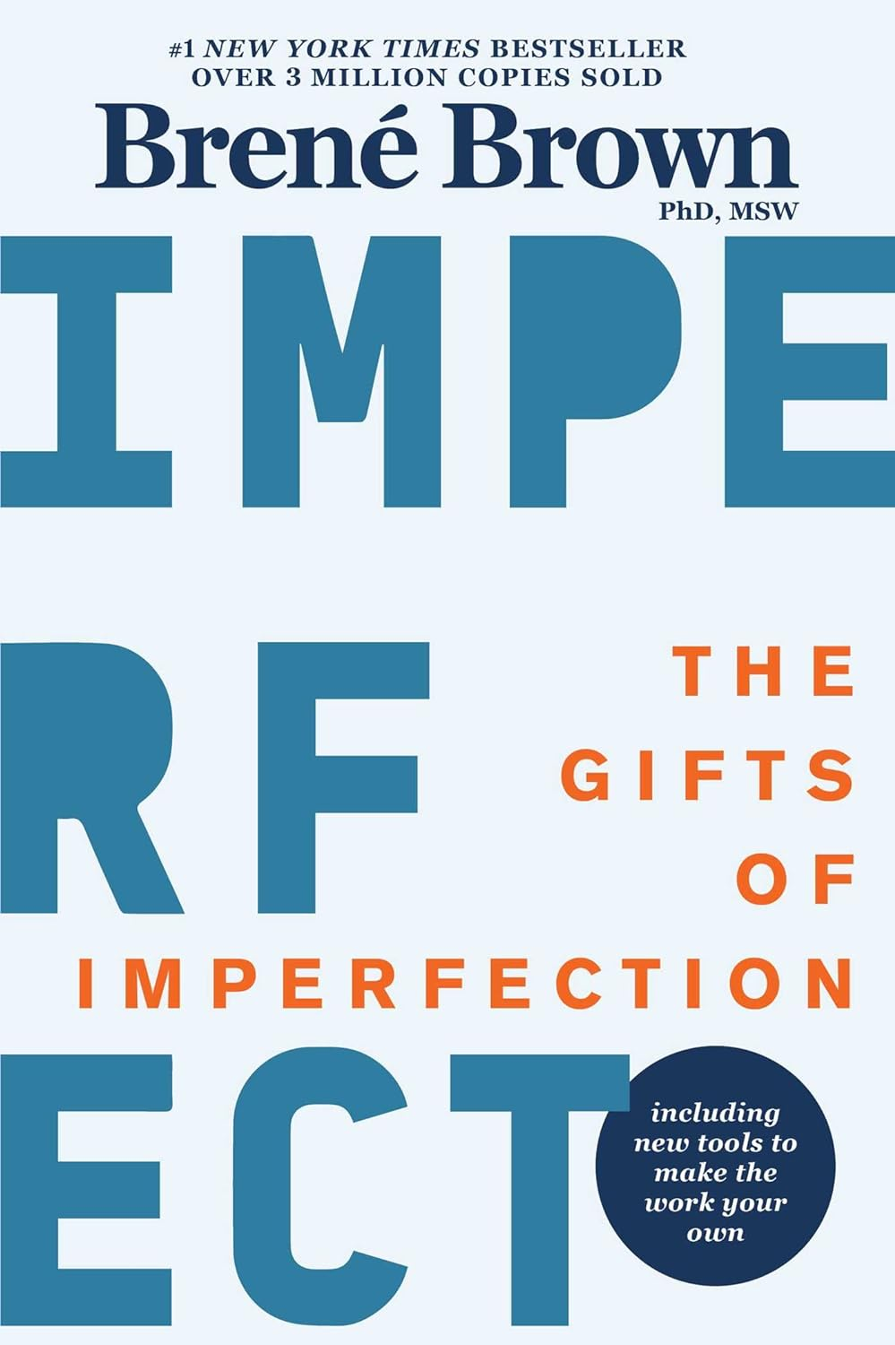 Front cover of the book The Gifts of Imperfection
by Brené Brown.
