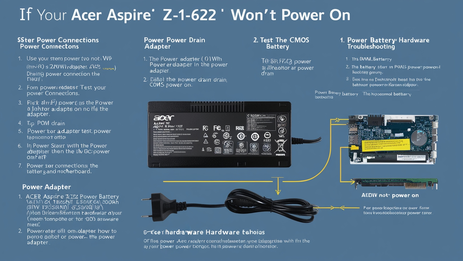 Acer Aspire Z1-622 Power On