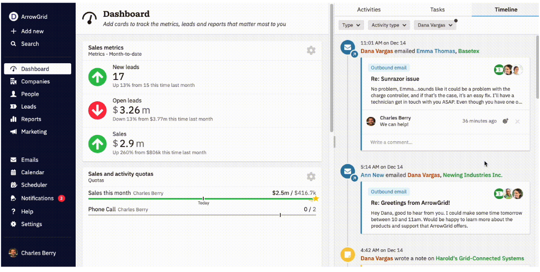 Nutshell CRM review - Nutshell Engagement