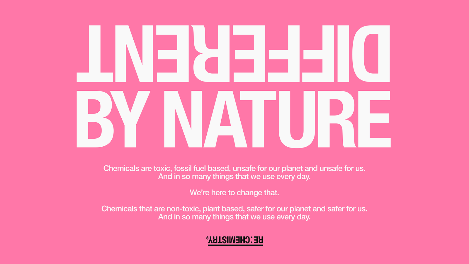 RE:CHEMISTRY Gets a Flip-Tastic Brand Refresh by NOT Wieden+Kennedy