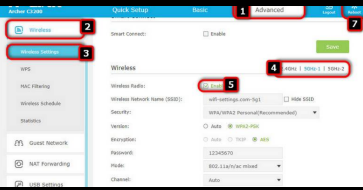 How to change router password