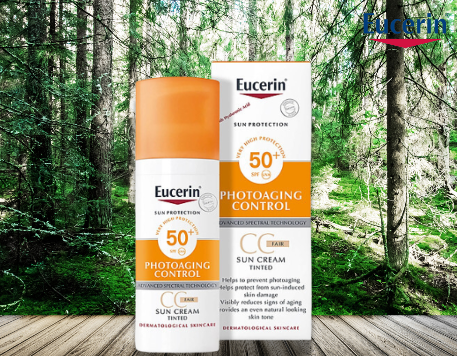 kem chống nắng Eucerin Sun Protection Sun Cream Face - Tinted CC Creme SPF 50+ 50ml