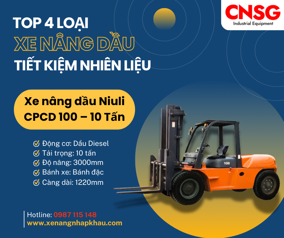 Top 4 loại xe nâng dầu tiết kiệm nhiên liệu nhất năm 2024