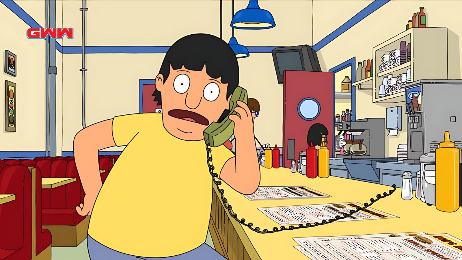 Bob's Burgers Season 15: Eugene Mirman talking to the phone