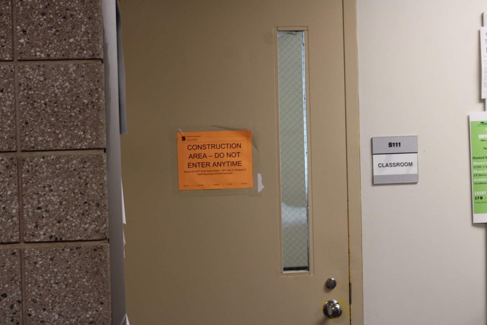 Reconstruction Underway at the Natural Science Building