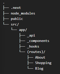 next.js advanced folder structure