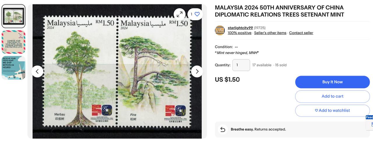 13 unit item ini terjual USD 1.50 @ RM6.54 sen per item atau sama dengan hasil jualan 13x6.54= RM85.02 sen