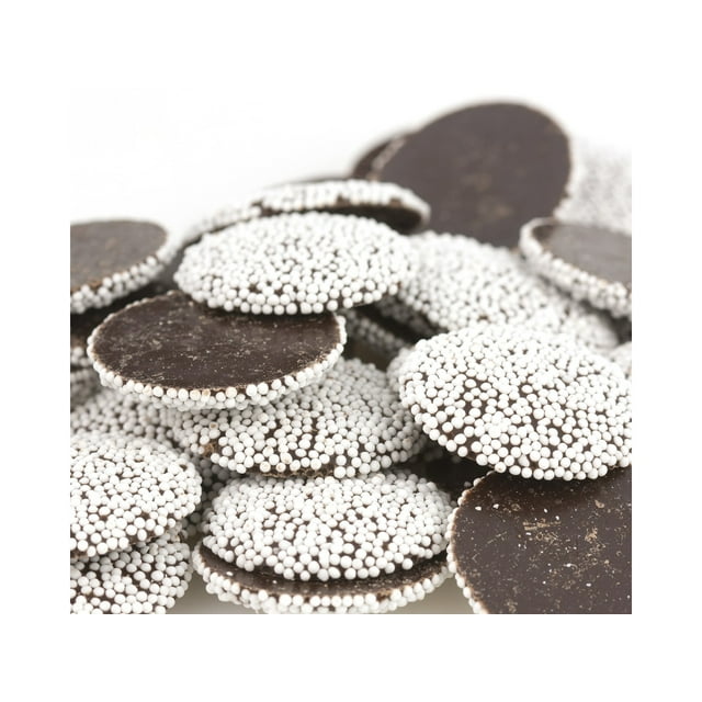 Beulah's Nonpareils Dark Chocolate Candy 2 Pound Package, 240 Pieces, Semi Sweet, Bulk Nonpareils