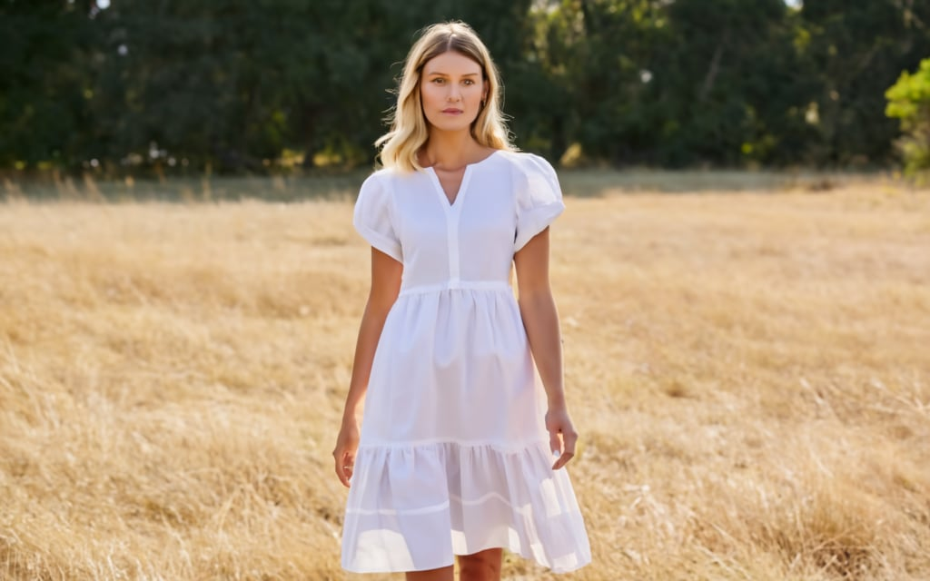 Chamika Linen Blend Dress