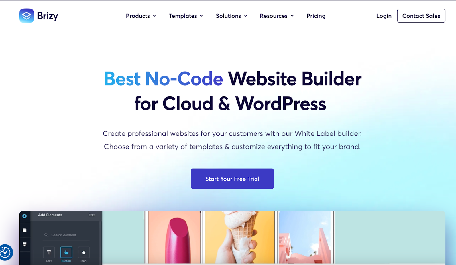 best custom header builder for wordpress - Brizy