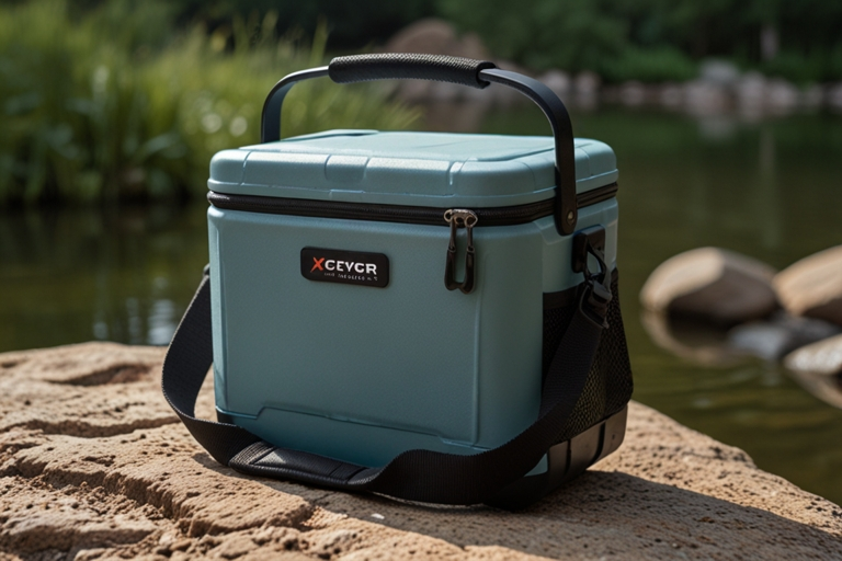 Xecvkr Three-Layer Insulated Portable Cooler Box
