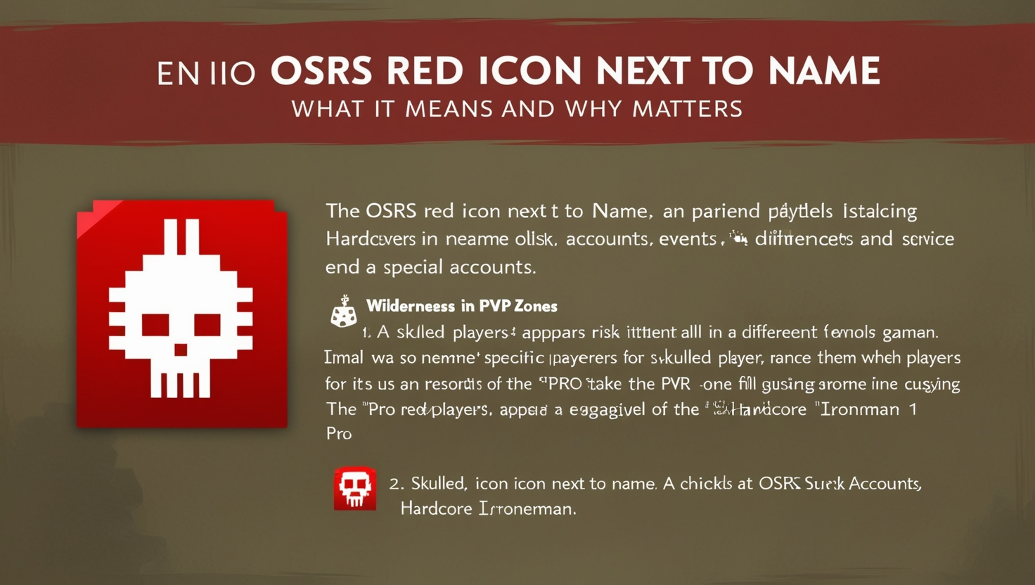 OSRS Red Icon Next to Name